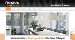 Desktop Screenshot of bravasolskydd.se